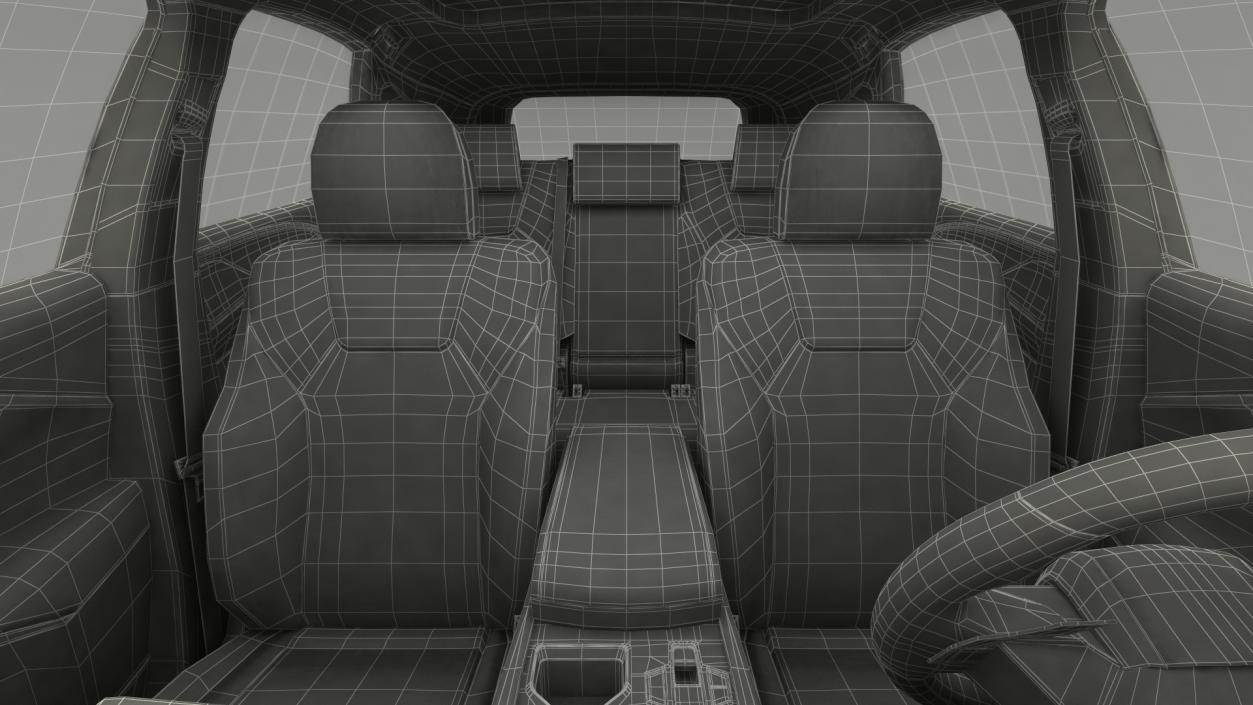 2023 Lexus RX 350 Seater SUV Black 3D model