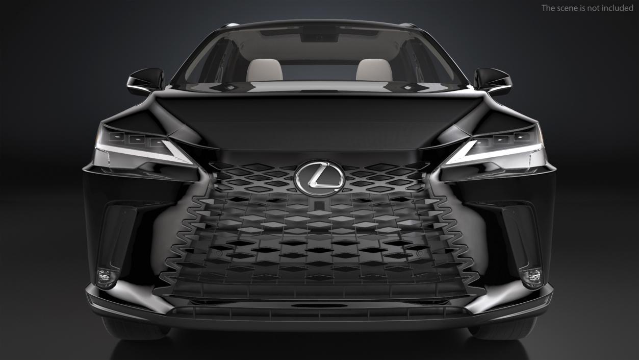 2023 Lexus RX 350 Seater SUV Black 3D model