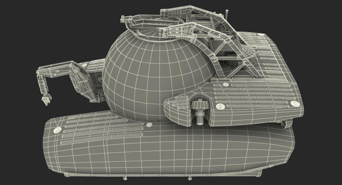 3D Triton 3300 Submarine Rigged model