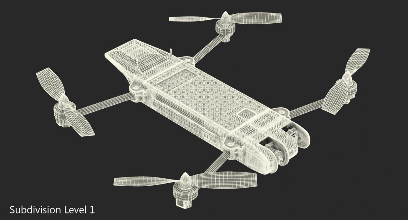 3D Tactical Quadrotor Stealthy Unmanned Aircraft Snipe