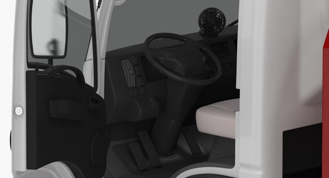 Isuzu NPR Dropside 2018 Simple Interior 3D model