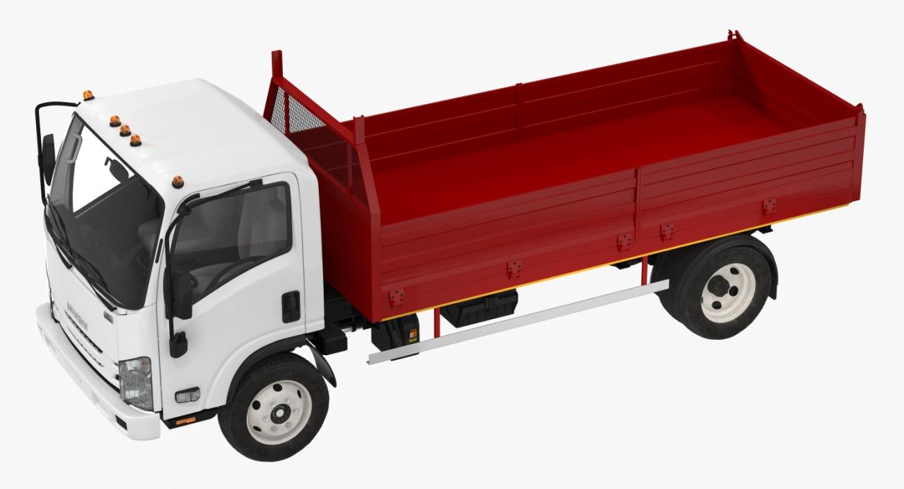 Isuzu NPR Dropside 2018 Simple Interior 3D model