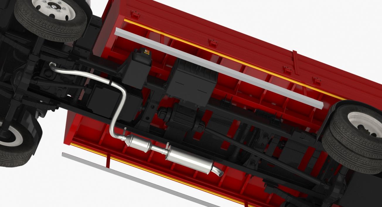 Isuzu NPR Dropside 2018 Simple Interior 3D model