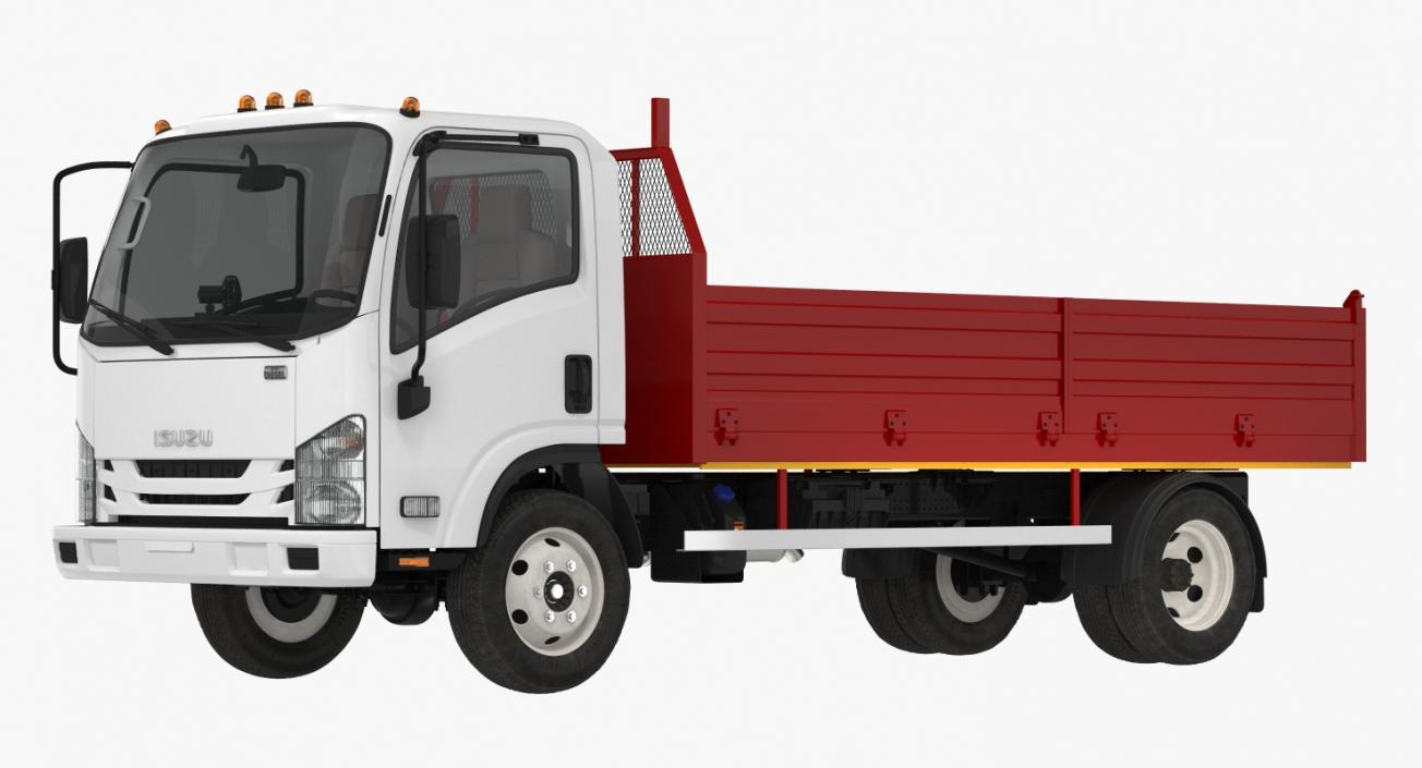 Isuzu NPR Dropside 2018 Simple Interior 3D model