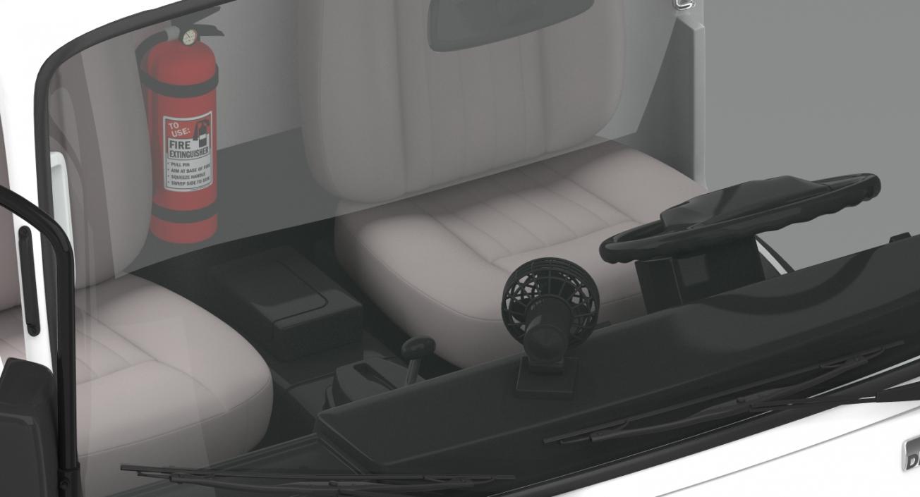 Isuzu NPR Dropside 2018 Simple Interior 3D model