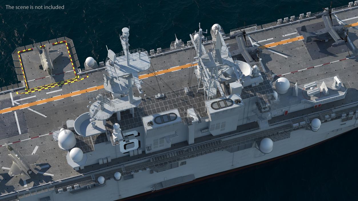 USS America LHA 6 with Aircrafts 3D