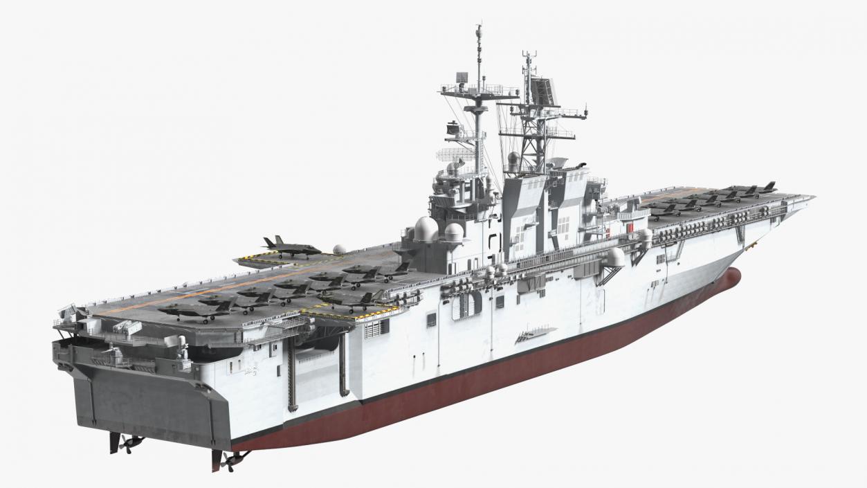 USS America LHA 6 with Aircrafts 3D