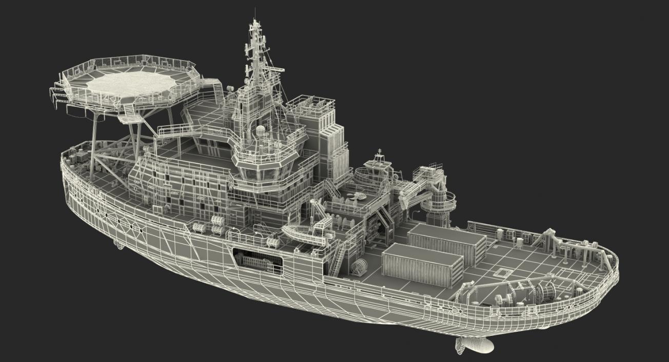 Asymmetric Icebreaker Baltika Oblique 3D