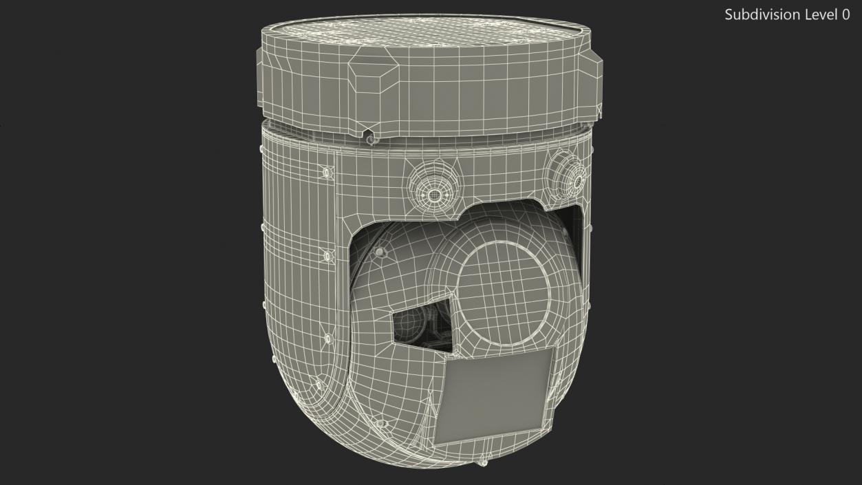 Gyro Stabilized Multisensor Surveillance System 3D