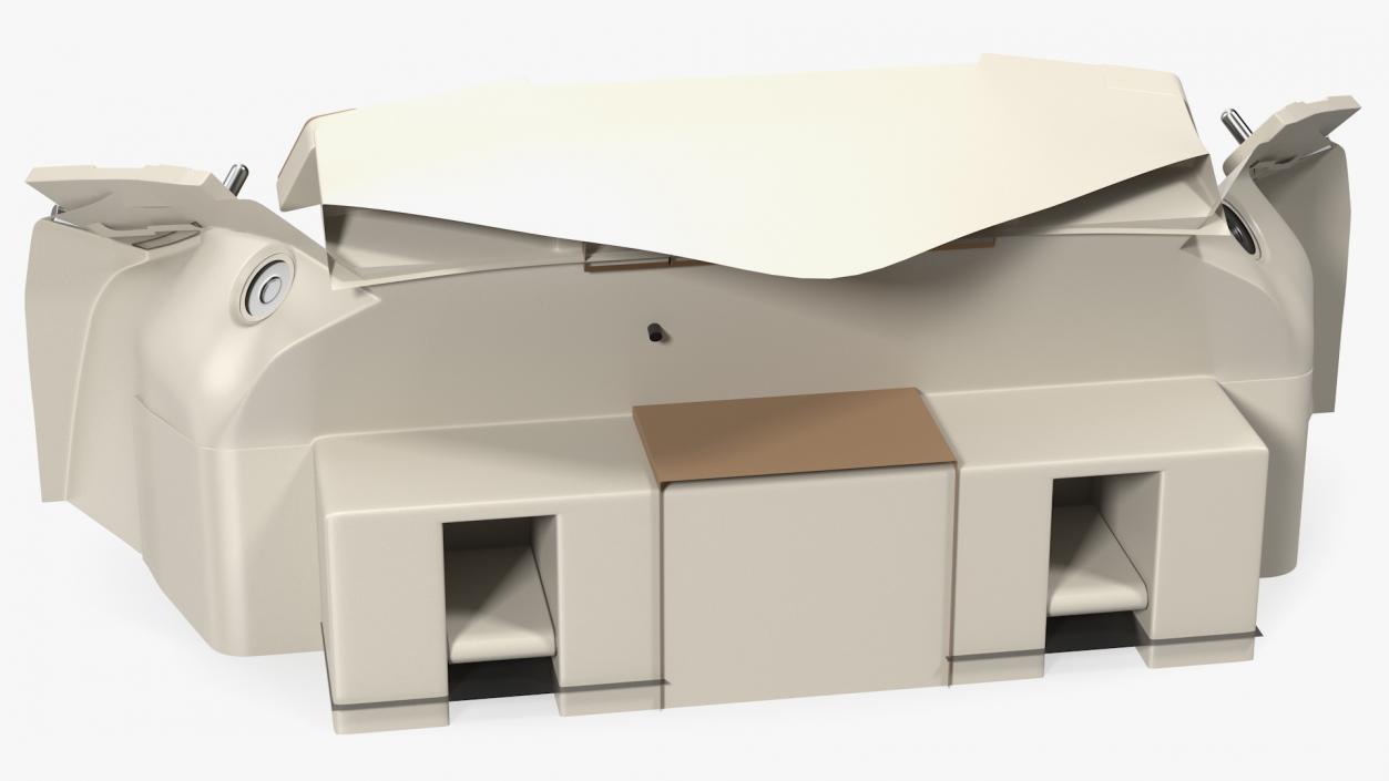 3D Commercial Airplane Pilot Cockpit model