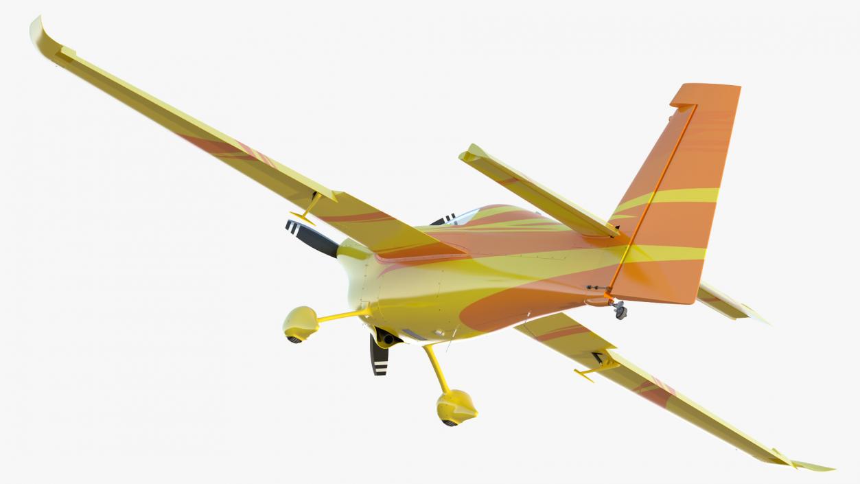 Sport Aerobatic Aircraft Generic Rigged 3D model