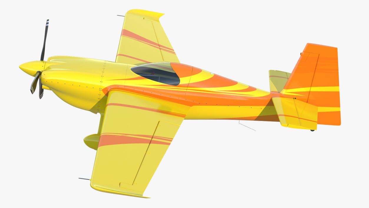 Sport Aerobatic Aircraft Generic Rigged 3D model