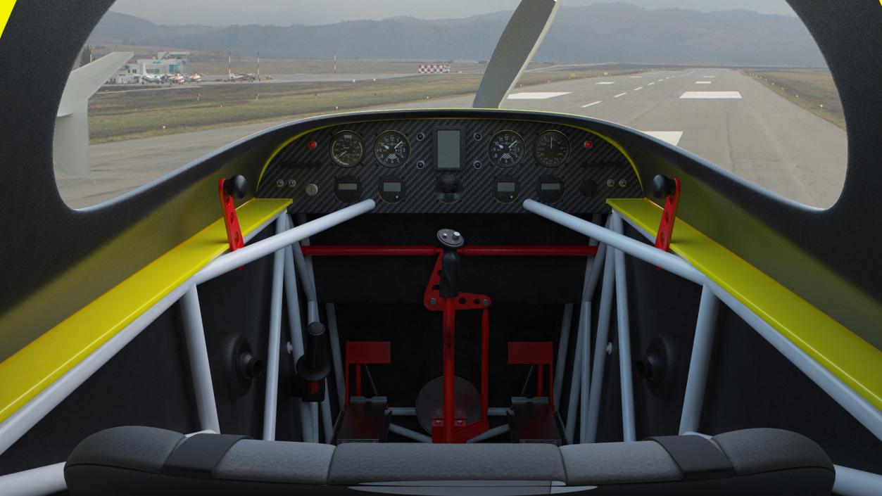 Sport Aerobatic Aircraft Generic Rigged 3D model