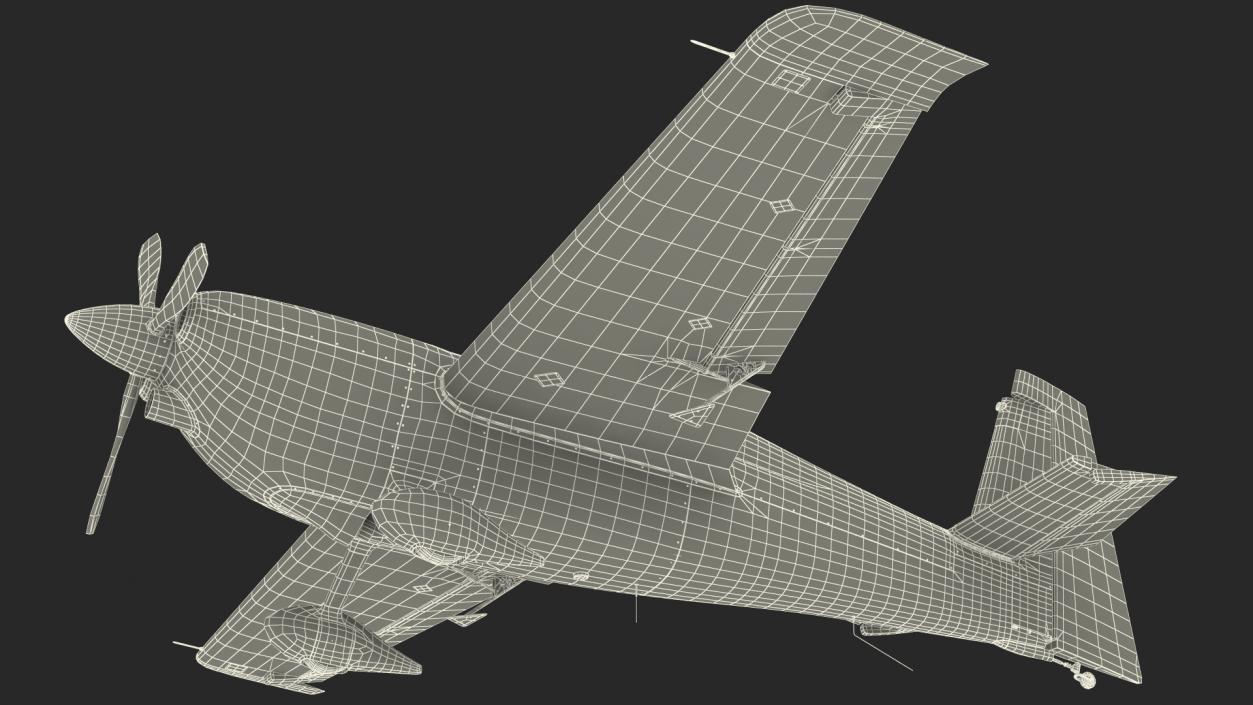 Sport Aerobatic Aircraft Generic Rigged 3D model