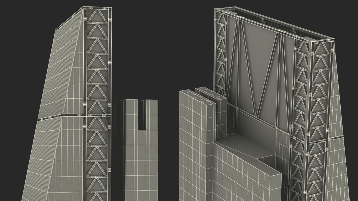 3D model Leadenhall Building Night Glow