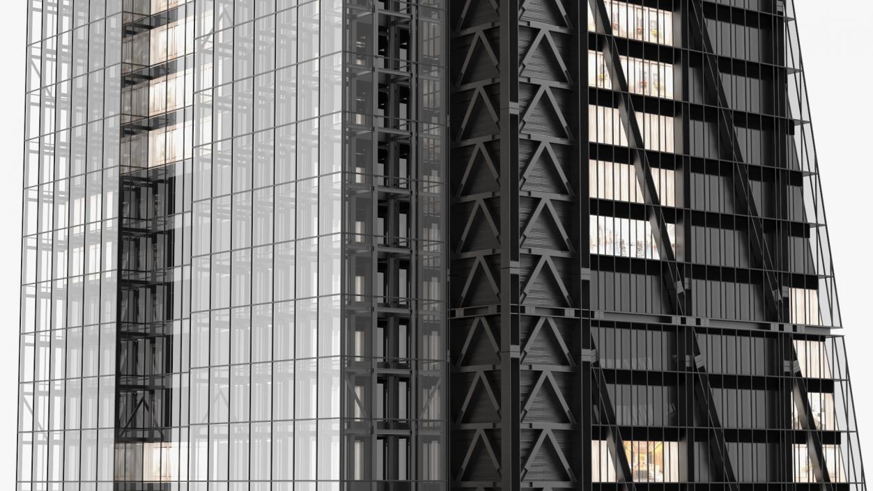 3D model Leadenhall Building Night Glow