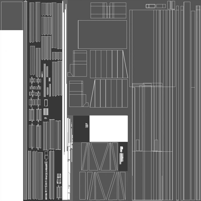 3D model Leadenhall Building Night Glow