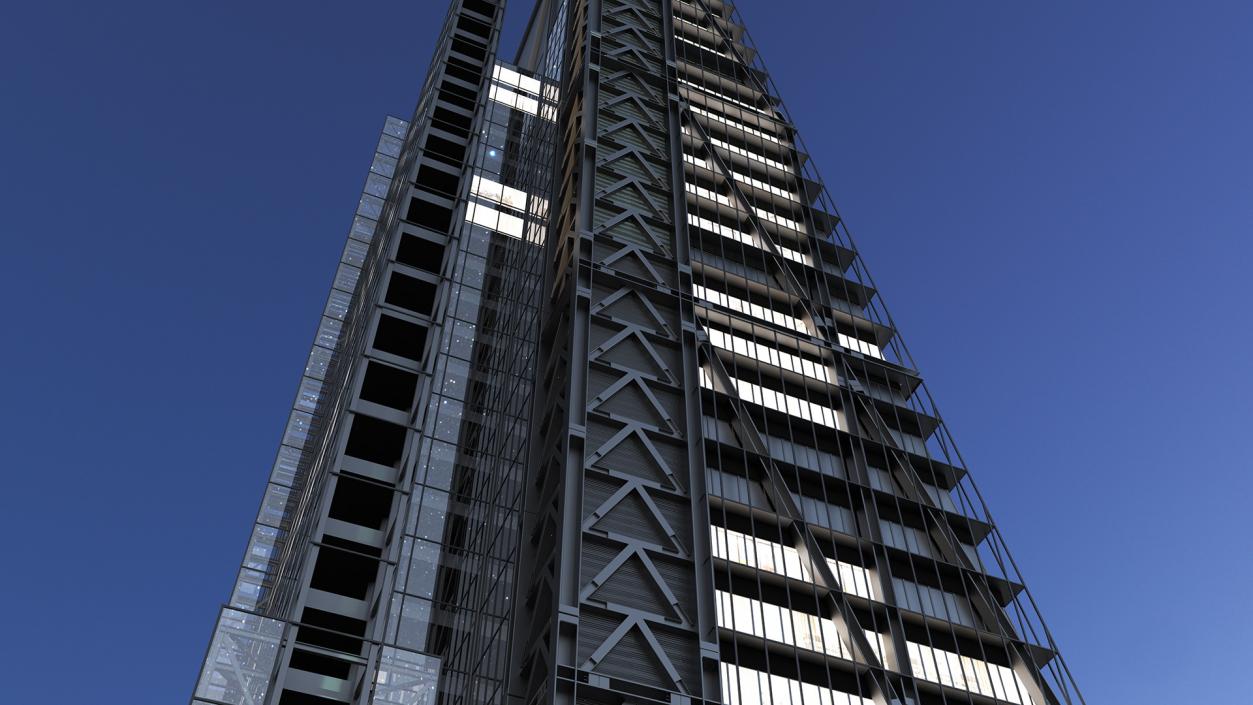 3D model Leadenhall Building Night Glow