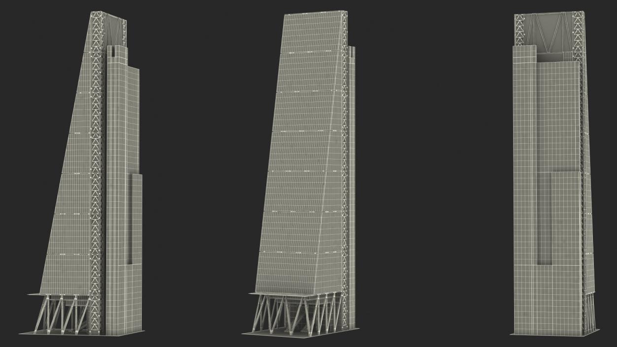 3D model Leadenhall Building Night Glow