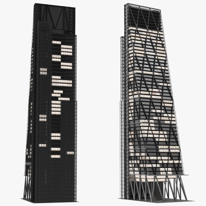 3D model Leadenhall Building Night Glow