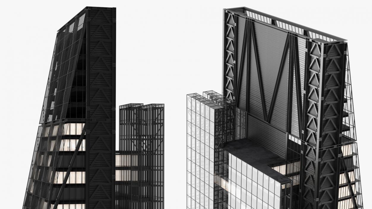 3D model Leadenhall Building Night Glow