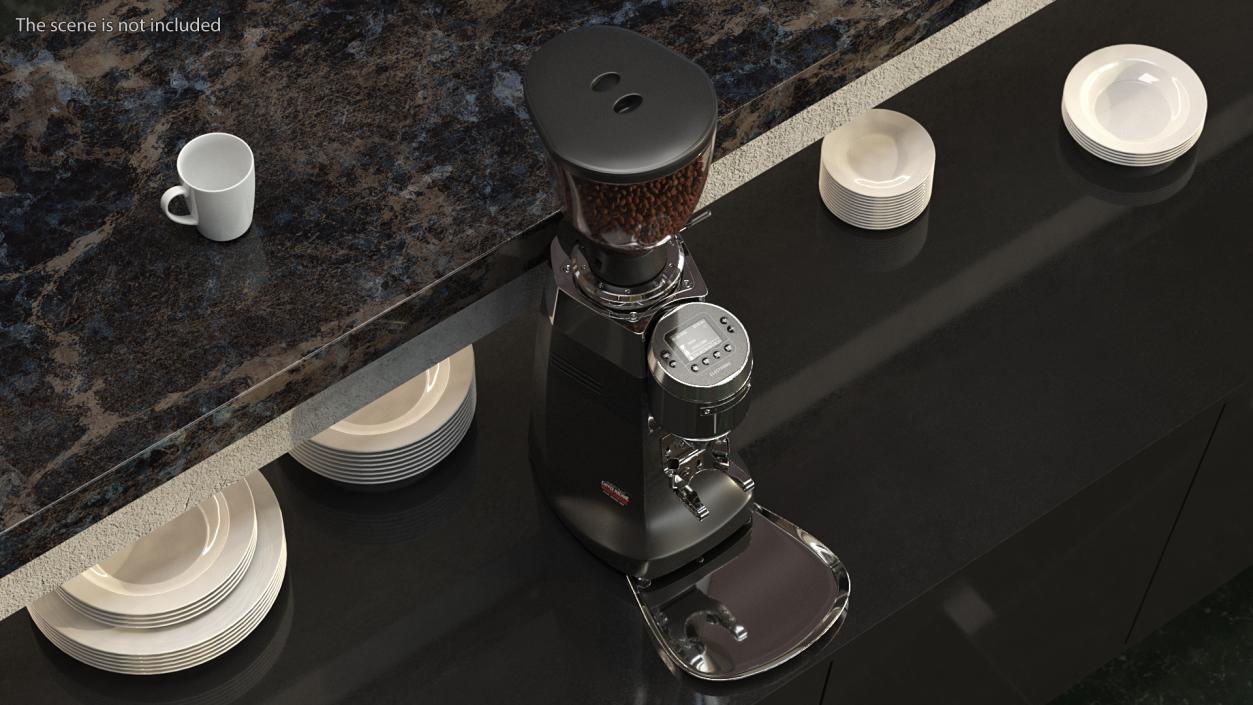 3D Mazzer Robur S Electronic Grinder with Coffee Beans