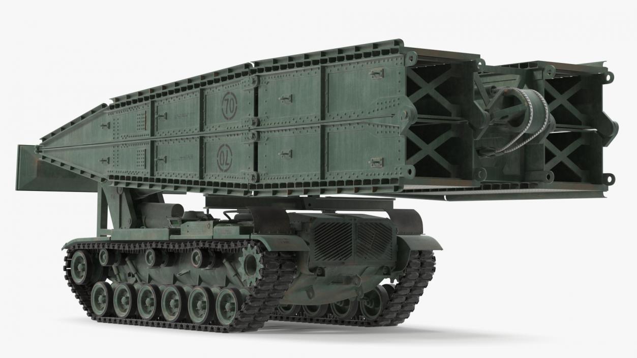 Armored Vehicle Launched Bridge AVLB M60A1 Rigged 3D model