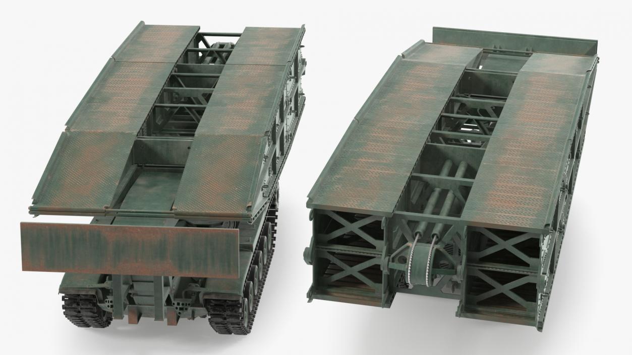 Armored Vehicle Launched Bridge AVLB M60A1 Rigged 3D model