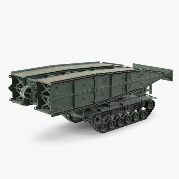 Armored Vehicle Launched Bridge AVLB M60A1 Rigged 3D model