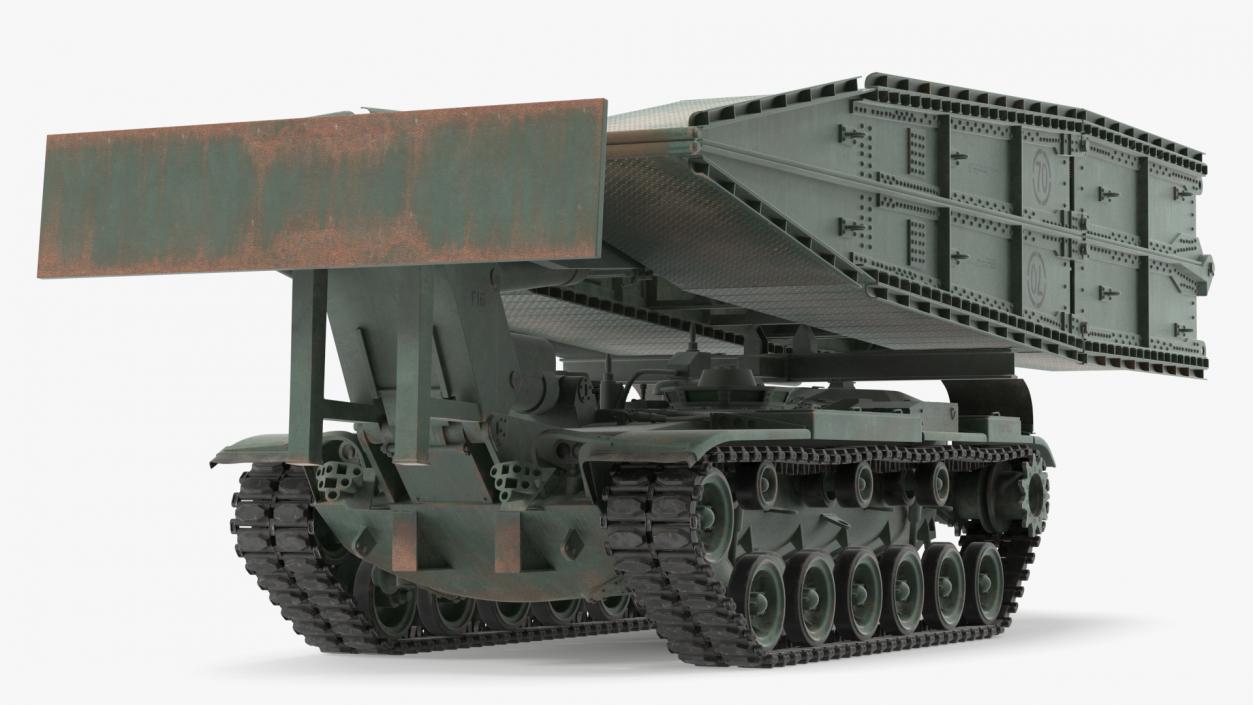 Armored Vehicle Launched Bridge AVLB M60A1 Rigged 3D model