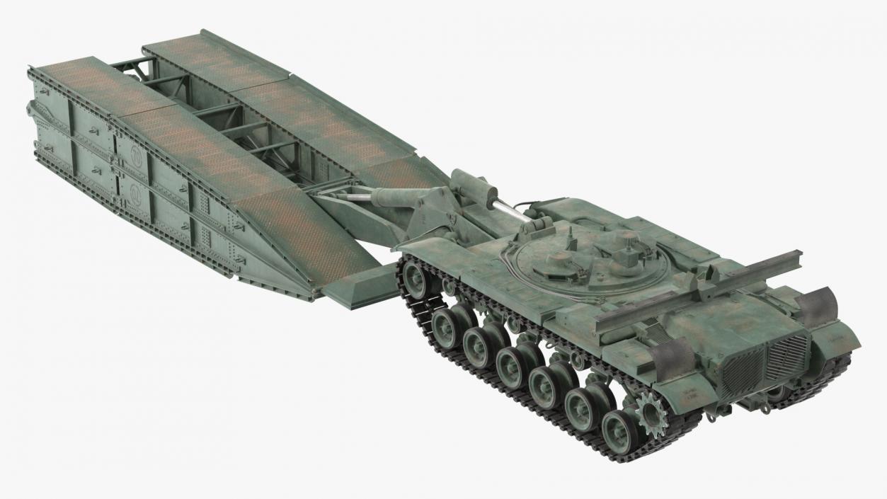 Armored Vehicle Launched Bridge AVLB M60A1 Rigged 3D model