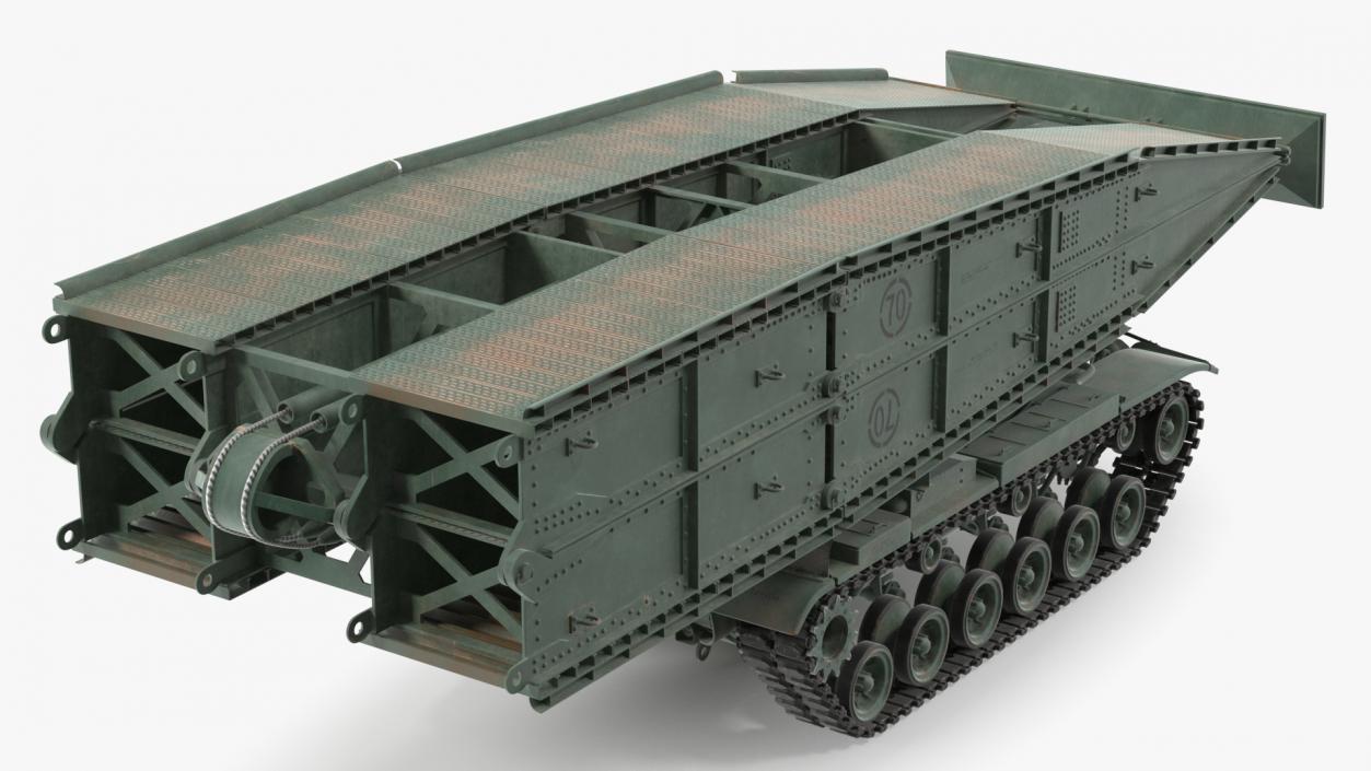 Armored Vehicle Launched Bridge AVLB M60A1 Rigged 3D model