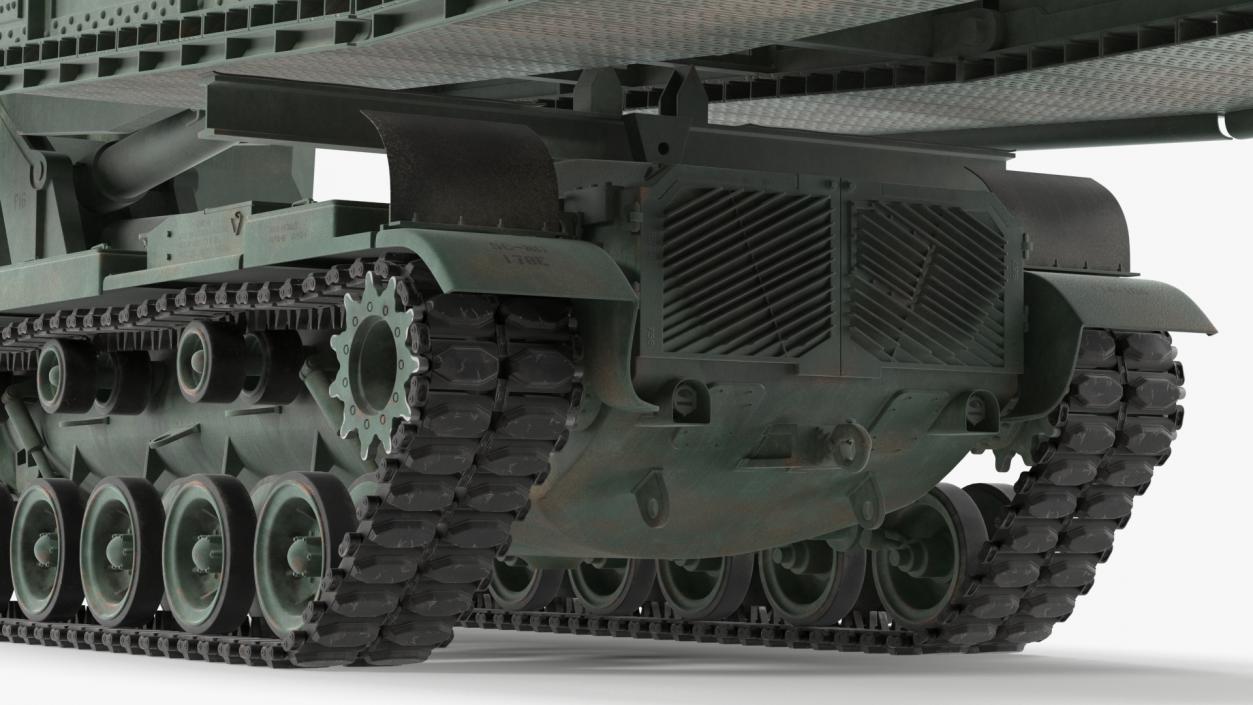 Armored Vehicle Launched Bridge AVLB M60A1 Rigged 3D model