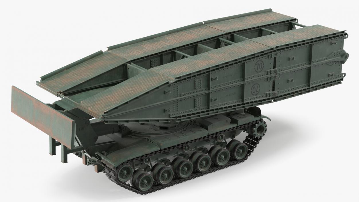 Armored Vehicle Launched Bridge AVLB M60A1 Rigged 3D model