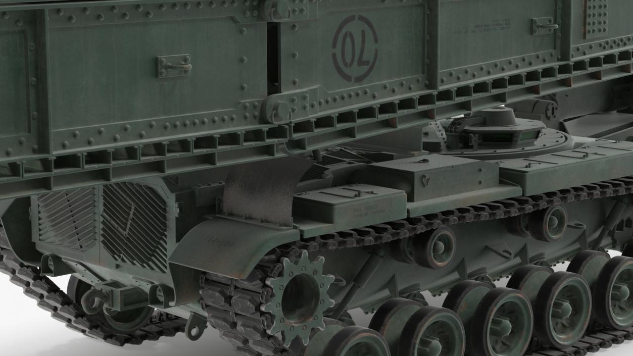 Armored Vehicle Launched Bridge AVLB M60A1 Rigged 3D model