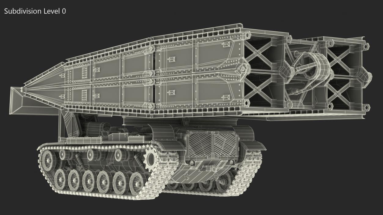 Armored Vehicle Launched Bridge AVLB M60A1 Rigged 3D model