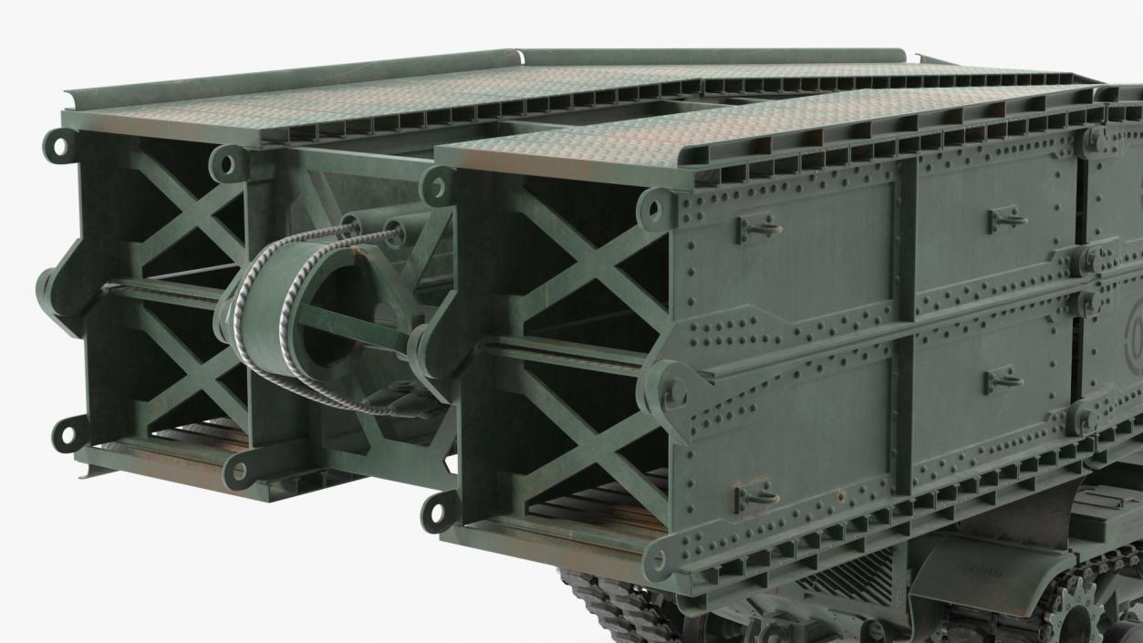 Armored Vehicle Launched Bridge AVLB M60A1 Rigged 3D model