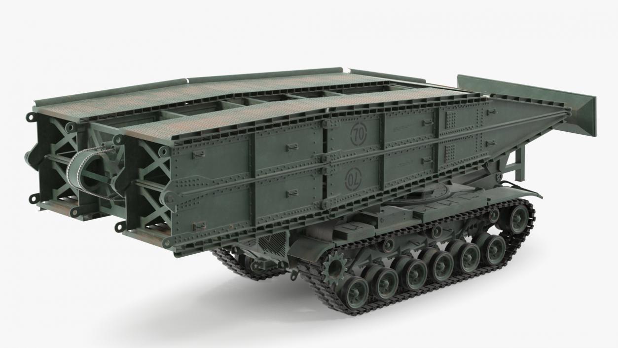 Armored Vehicle Launched Bridge AVLB M60A1 Rigged 3D model