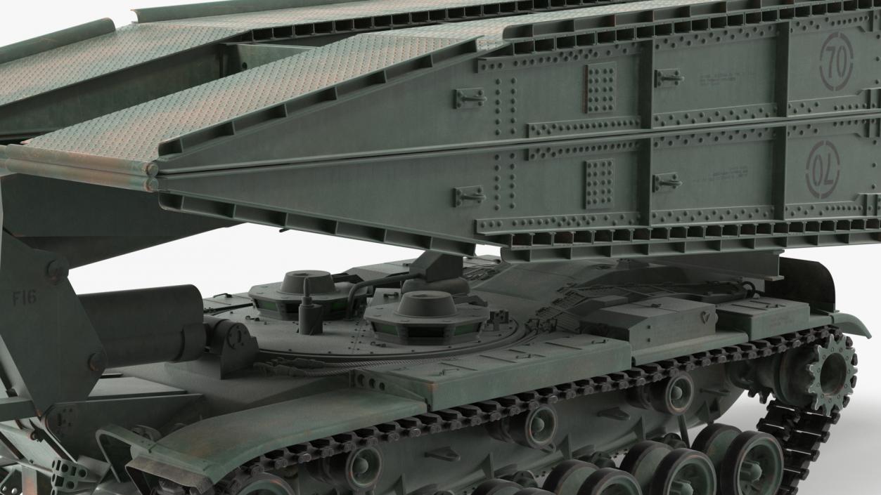 Armored Vehicle Launched Bridge AVLB M60A1 Rigged 3D model