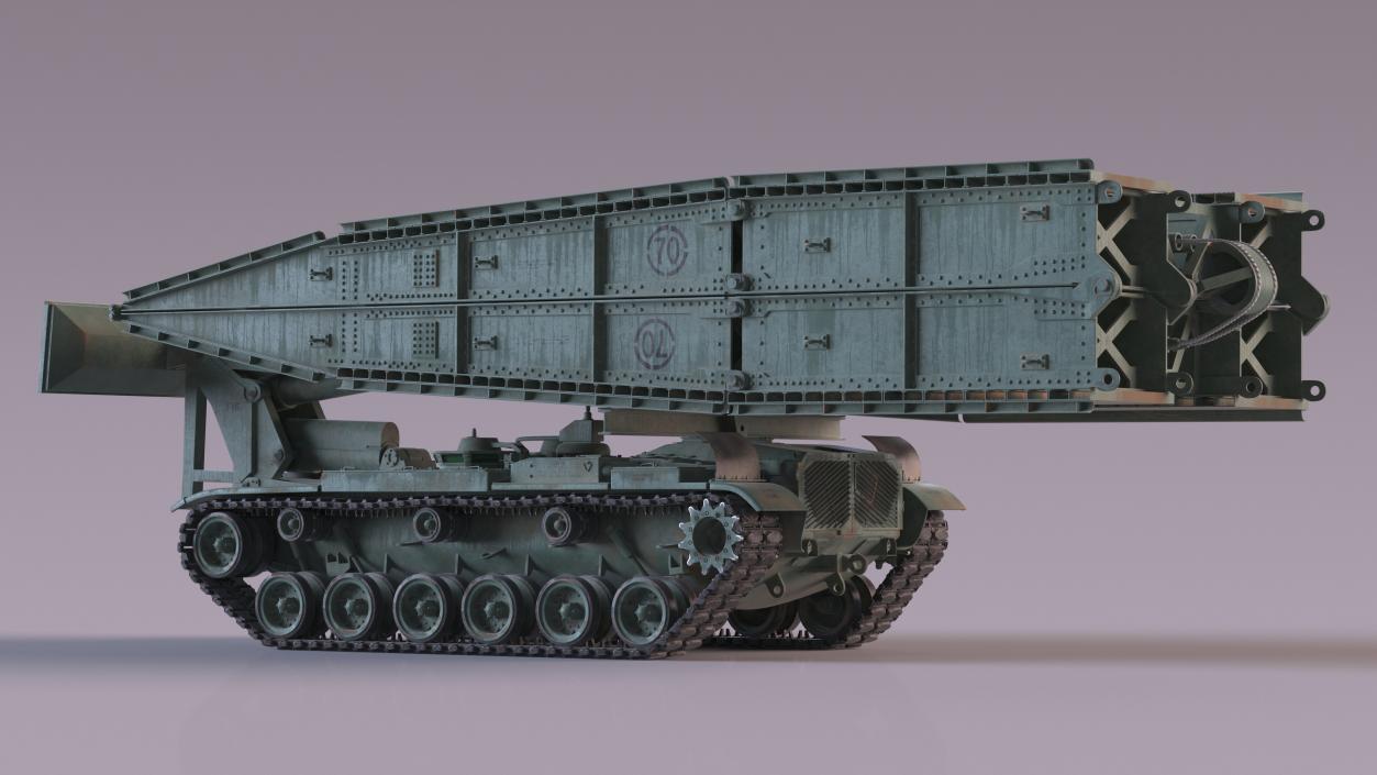 Armored Vehicle Launched Bridge AVLB M60A1 Rigged 3D model