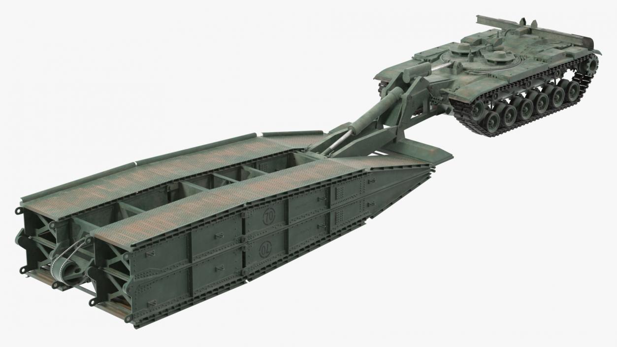 Armored Vehicle Launched Bridge AVLB M60A1 Rigged 3D model