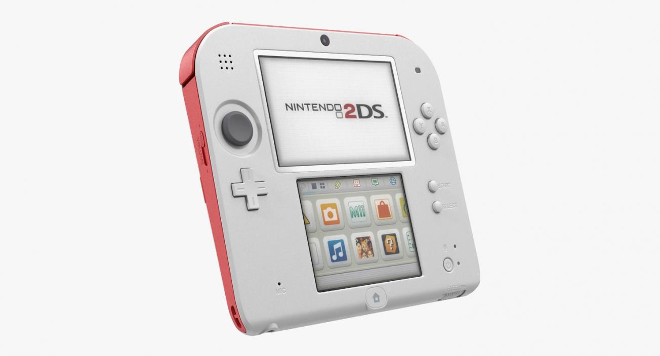 Handheld Console Nintendo 2DS 3D model