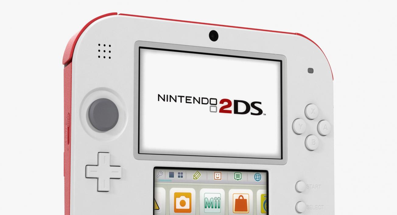 Handheld Console Nintendo 2DS 3D model