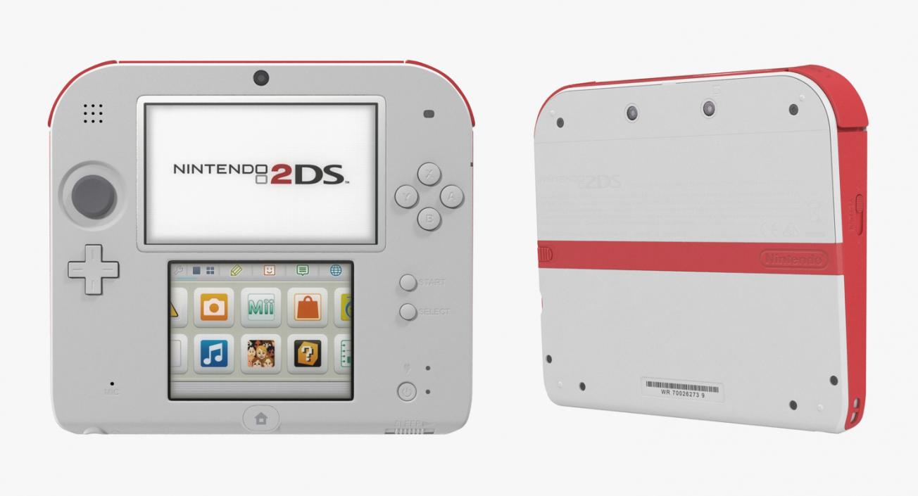 Handheld Console Nintendo 2DS 3D model