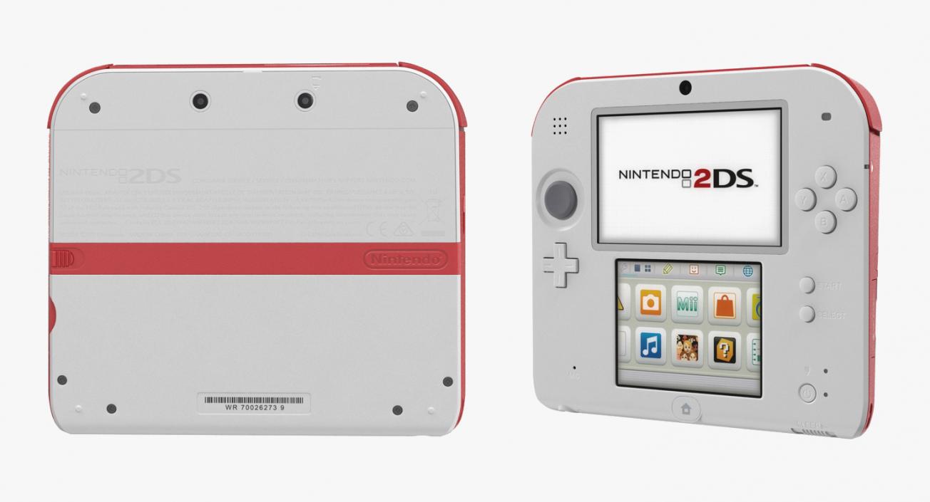 Handheld Console Nintendo 2DS 3D model