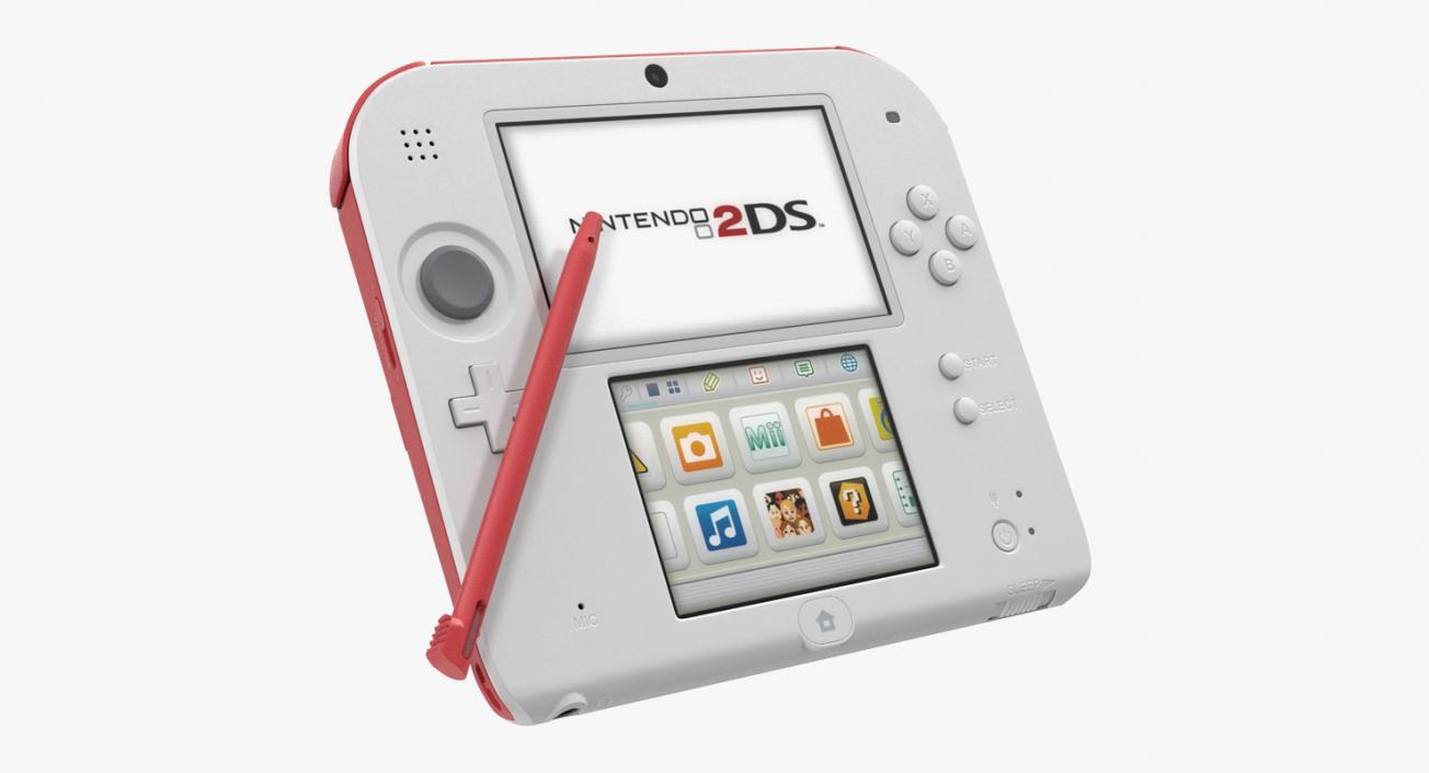 Handheld Console Nintendo 2DS 3D model