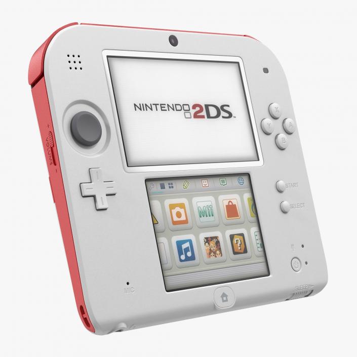 Handheld Console Nintendo 2DS 3D model