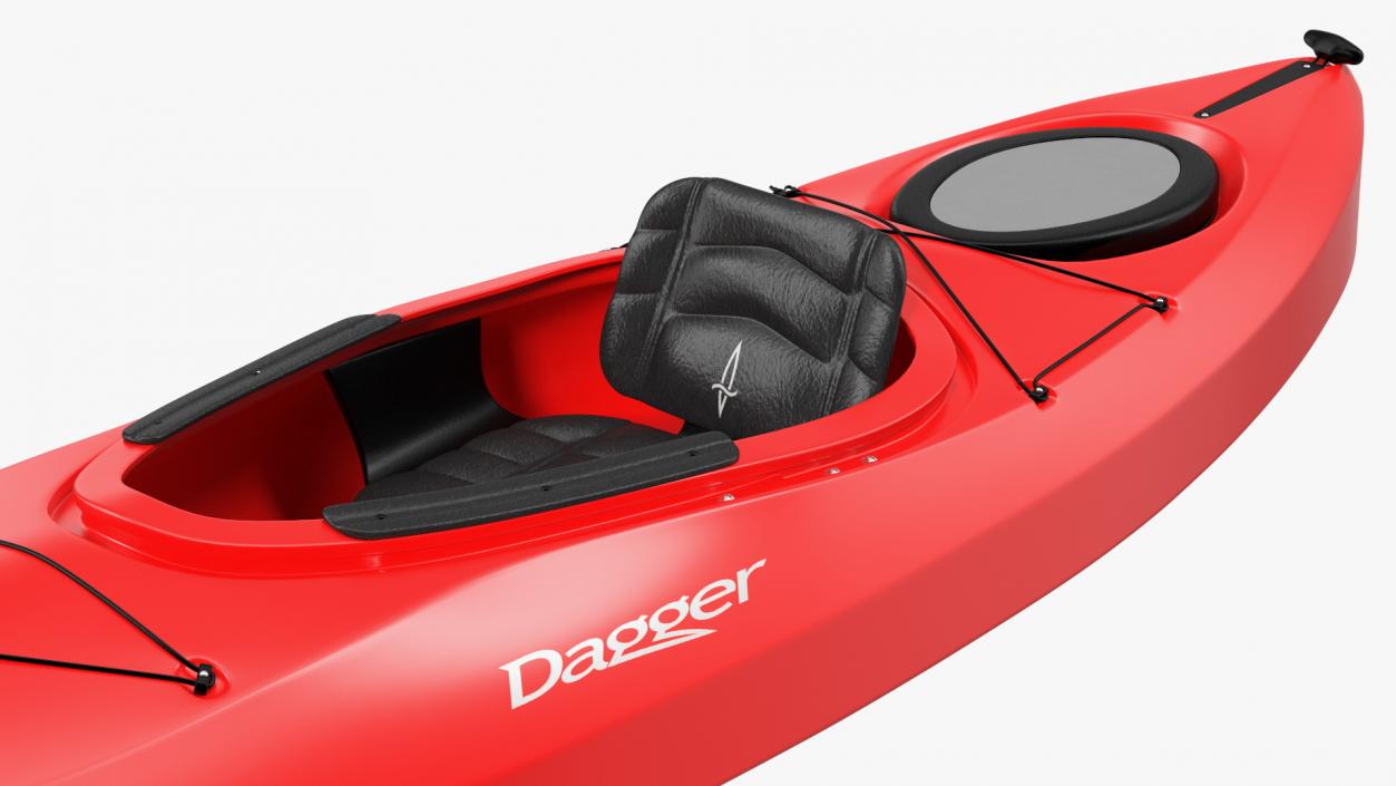 3D model Recreational Kayak with Paddle