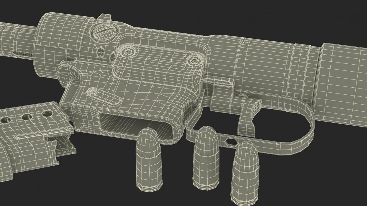 Disassembled Veterinary Pistol VP9 3D model