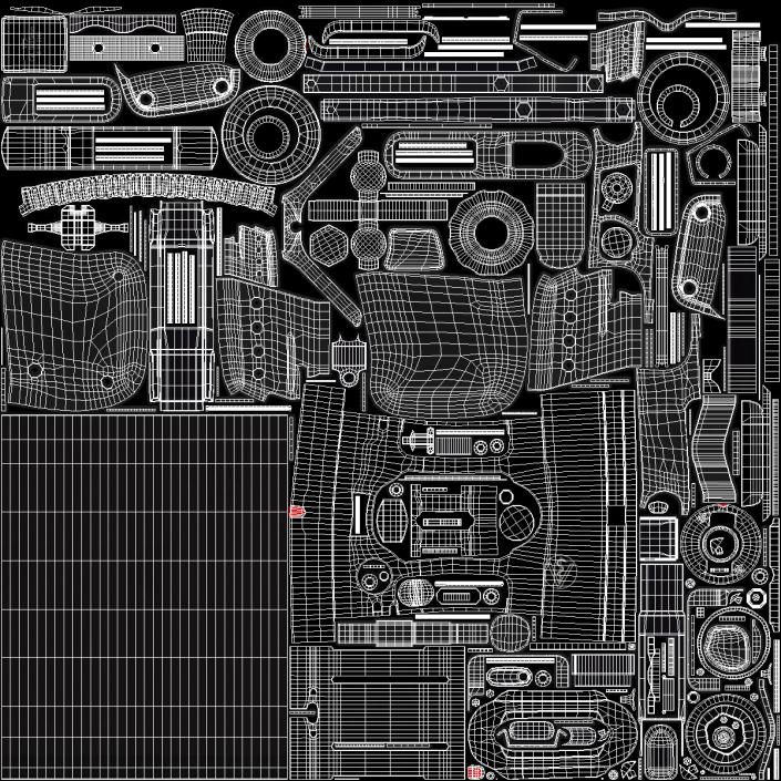 Disassembled Veterinary Pistol VP9 3D model